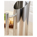 Home Cafe Restaurant Use Easy Clean Water Pitcher Stainless Steel Ice Guard Jar Container Drink Pot 1L Silver