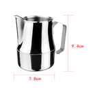 Home Kitchen Cafe Bar Party Use Stainless Steel Espresso Coffee Pitcher Craft Latte Milk Mixing Pouring Coffee Jug 350ml Capacity