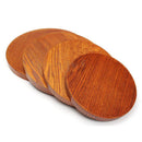 Multifunctional Round Wooden Plate Breakfast Food Snack Fruit Coffee Tea Holder Serving Trays Salad Bowl Platter Size M