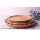 Fashionable Smooth Surface Wooden Oak Plate Food Fruit Snacks Serving Tray Food Dish Snacks Platter Kitchenware Size L