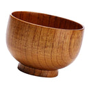 Kitchen Antique Style Wooden bowl hand made Rice Soup Salad Kids Bowl S