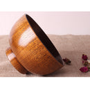 Kitchen Antique Style Wooden bowl hand made Rice Soup Salad Kids Bowl S