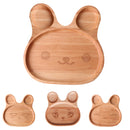 Fashionable Natural Wood Serving Plate Tray for Home Cafe Bar Restaurant Use Salt Sugar Sauce Cake Dish Pastry Serving Rabbit Shaped Tray