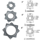 Square 110 lbs Capacity -4" Lazy Susan Bearing Swivel Turntable Bearings