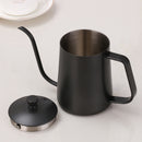 Stovetop Gooseneck Tea Coffee Kettle Stainless Steel Hot Water 600ml Black
