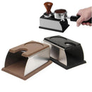 Stainless Steel Espresso Coffee Tamper Holder Stand Tool Accessory Black
