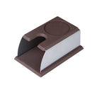 Stainless Steel Espresso Coffee Tamper Holder Stand Tool Accessory Brown