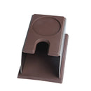 Stainless Steel Espresso Coffee Tamper Holder Stand Tool Accessory Brown