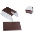 Stainless Steel Espresso Coffee Tamper Holder Stand Tool Accessory Brown