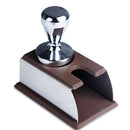 Stainless Steel Espresso Coffee Tamper Holder Stand Tool Accessory Brown