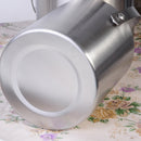 2L Capacity Compact Double Walled Stainless Steel Ice Bucket Wine Drink Cooler With Lid Bar Party Supplies Silver