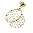 Wall Mounted Toilet Paper Holder Tissue Wire Basket Oil Rubbed Gold-plated