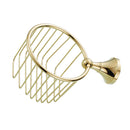 Wall Mounted Toilet Paper Holder Tissue Wire Basket Oil Rubbed Gold-plated