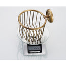 Oil Rubbed Light Copper Wall Mounted Toilet Paper Roll Holders Paper Basket for Bathroom with Pattern Base