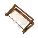 Home Bedroom Balcony Wedding Floral Display Modern Glass Tabletop Plant Bonsai Decorative Flower Vase With Wooden Tray 3