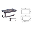 Home Bathroom Balcony Tool Toilet Paper Dispenser Roll Toilet Paper Tissue Holder With Shelf Gold