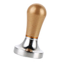 57mm Convenient Grip Coffee Tamper Barista Espresso Tamper Base Press Tool Holder Aluminum Alloy Brown