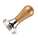 57mm Convenient Grip Coffee Tamper Barista Espresso Tamper Base Press Tool Holder Aluminum Alloy Brown