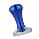Stainless Steel Flat Base Aluminum Coffee Tamper Coffee Bean Handle Press Tool Coffee Maker Accessory Blue