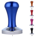 Stainless Steel Flat Base Aluminum Coffee Tamper Coffee Bean Handle Press Tool Coffee Maker Accessory Blue