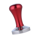 Stainless Steel Flat Base Aluminum Coffee Tamper Coffee Bean Handle Press Tool Coffee Maker Accessory Red