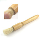 Coffee Grinder Cleaning Brush, Heavy Wood Handle & Natural Bristles Wood Dusting Espresso brush Accessories for Bean Grain Coffee Tool Barista 7.09inch