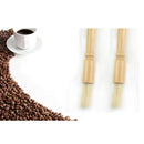Coffee Grinder Cleaning Brush, Heavy Wood Handle & Natural Bristles Wood Dusting Espresso brush Accessories for Bean Grain Coffee Tool Barista 7.09inch