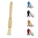 Coffee Grinder Cleaning Brush, Heavy Wood Handle & Natural Bristles Wood Dusting Espresso brush Accessories for Bean Grain Coffee Tool Barista 7.09inch