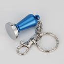 Stainless Steel Convenient Grip Press Coffee Tamper Keyring Keychain Coffee Makers Lovers Gift Accessory Blue