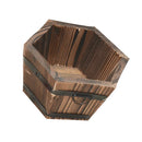 Durable Wooden Bucket Pot Flower Planter Barrel Home Patio Garden Outdoor Balcony Office Bar Cafe Decor Supplies