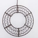 Iron Wire Wreath Frame Succulent Pot Metal Hanging Planter Plant Holder