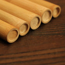 Portable Travel Natural Handmade Bamboo Tea Leaves Storage Holder Container Incense Spice Snacks Holder Canister 19x2.5cm