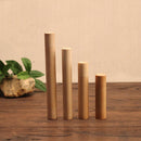 Portable Travel Natural Handmade Bamboo Tea Leaves Storage Holder Container Incense Spice Snacks Holder Canister 19x2.5cm