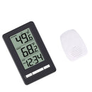 Wireless Digital Thermometer Clock with Indoor Outdoor Temperature Sensor