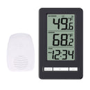 Wireless Digital Thermometer Clock with Indoor Outdoor Temperature Sensor
