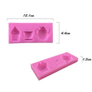 Afternoon Teapot Cup Fondant Silicone Mould Cake Chocolate Sugar Icing Mat