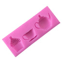 Afternoon Teapot Cup Fondant Silicone Mould Cake Chocolate Sugar Icing Mat