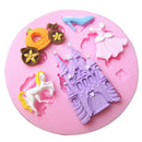 Castle Dress Silicone Cake Mould Fondant Sugar Chocolate Decorating Tool