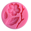 3D Peach Blossom Flower Shape Cake Mold Baking Mould Decorating Chocolate Pies Soap Mat