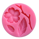 3D Peach Blossom Flower Shape Cake Mold Baking Mould Decorating Chocolate Pies Soap Mat