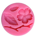3D Peach Blossom Flower Shape Cake Mold Baking Mould Decorating Chocolate Pies Soap Mat