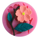 3D Peach Blossom Flower Shape Cake Mold Baking Mould Decorating Chocolate Pies Soap Mat