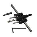Adjustable Metal Wood Circle Cutter Kit Hole Saw Drill Bit DIY Tool 30-200mm