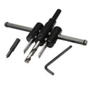 Adjustable Metal Wood Circle Cutter Kit Hole Saw Drill Bit DIY Tool 30-200mm