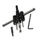 Adjustable Metal Wood Circle Cutter Kit Hole Saw Drill Bit DIY Tool 30-200mm