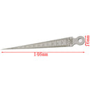 Stainless Steel 1.3mm Thickness Hole Gap Inspection Taper Gauge Welding Gage Feeler