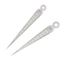 Stainless Steel 1.3mm Thickness Hole Gap Inspection Taper Gauge Welding Gage Feeler