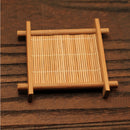 Pack of 6PCS Bamboo Tea Coffee Cup Mat Mug Bowl Coaster Furniture Spill Drip Protection Coaster 9x9cm