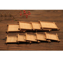 Pack of 6PCS Bamboo Tea Coffee Cup Mat Mug Bowl Coaster Furniture Spill Drip Protection Coaster 9x9cm