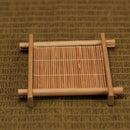 Pack of 6PCS Bamboo Tea Coffee Cup Mat Mug Bowl Coaster Furniture Spill Drip Protection Coaster 9x9cm